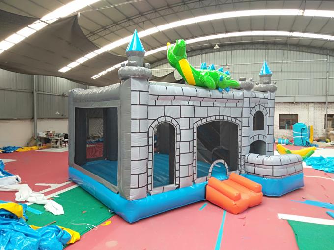 Springen Drache-Kinderaufblasbares Schlag-Haus-enormes Kleinkind Haus für Vergnügungspark