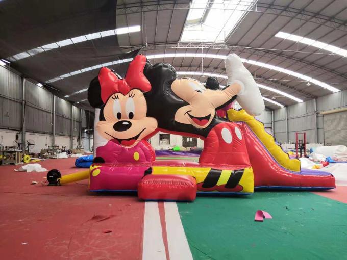 Sicherheit scherzt aufblasbares Schlag-Haus Mickey und Minnie Mouse-Form