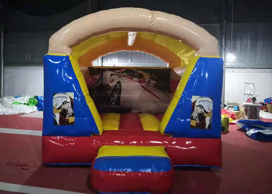 Indoor Small Inflatable Obstacle Course Race , Moonwalk Bounce House