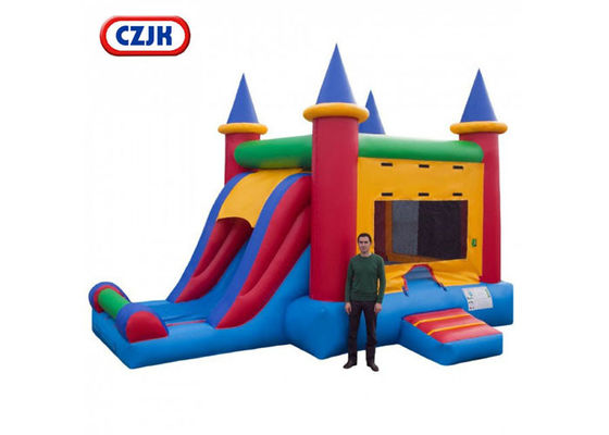 Removable PVC Triple Play Moonwalk Double Slide Combo 3 Years Warrenty